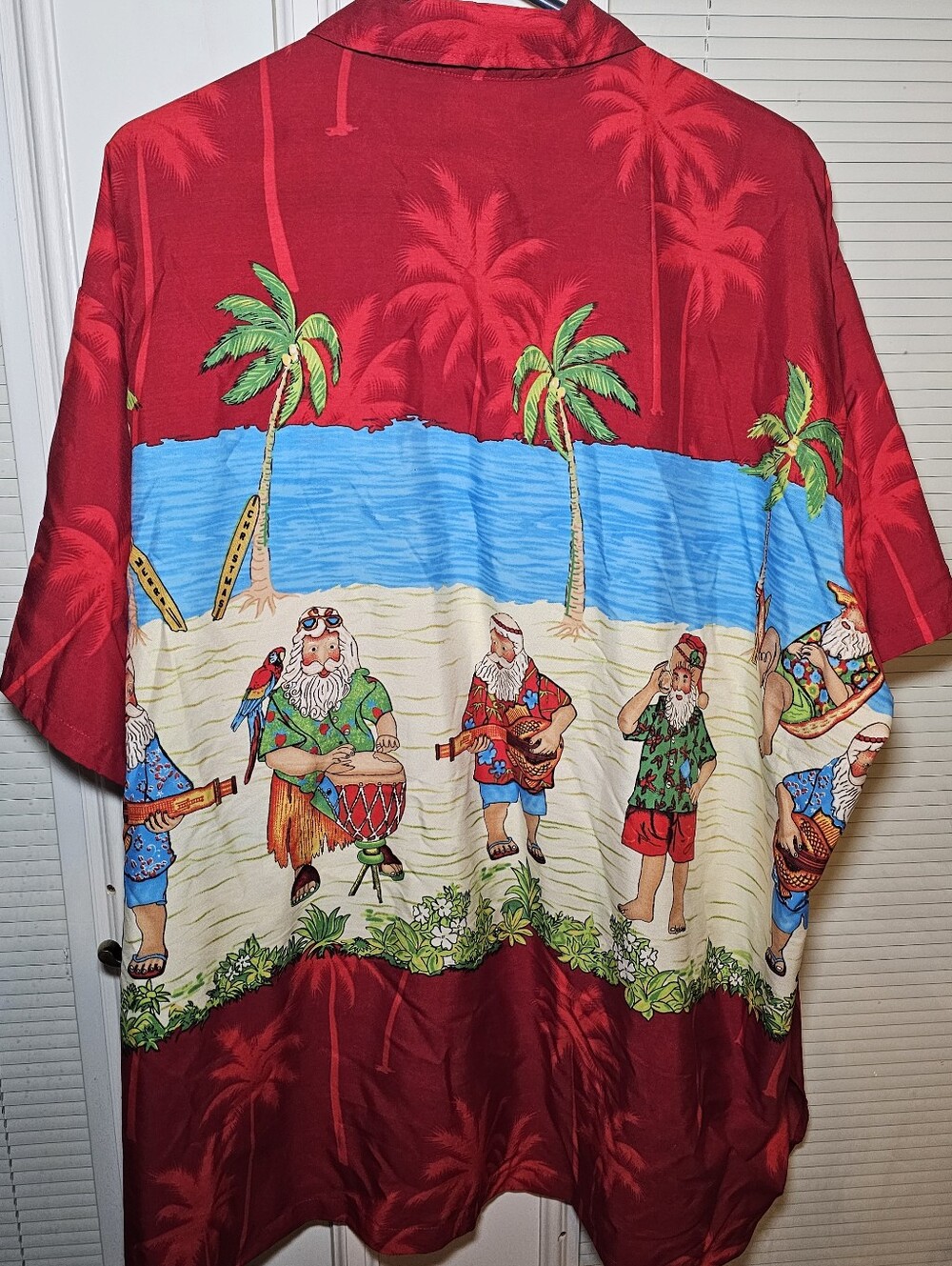 Rima Men's Hawaiian Santa Claus Shirt Size XXL Tropical Christmas Button Up - Picture 4 of 8